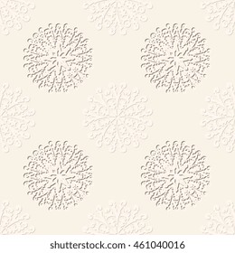 Seamless light background with ornament. Vector illustration