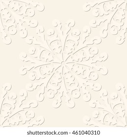Seamless light background with ornament. Vector illustration