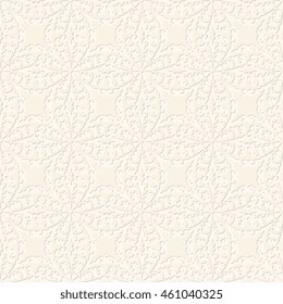 Seamless light background with ornament. Vector illustration
