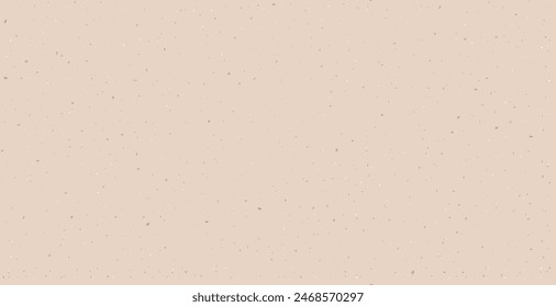 Seamless light beige grunge with grain noise rustic background. Vintage ecru natural paper with flecks, particles, dots, speckles, specks. Minimalist simple organic wallpaper vector illustration