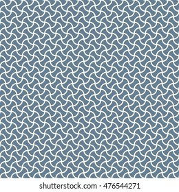 Seamless light blue arc based geometric pattern vector