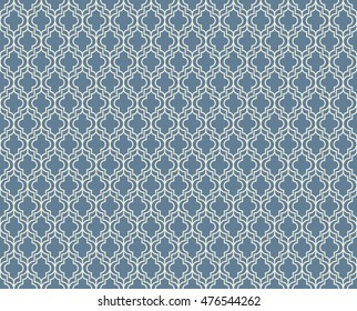 Seamless light blue art deco pattern vector