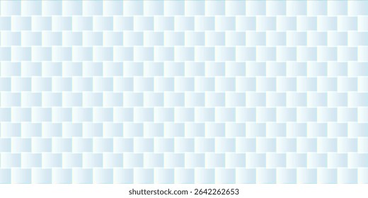 Seamless light blue brick tile pattern with a soft gradient, modern minimalistic background design for wallpaper, fabric, or digital decoration.