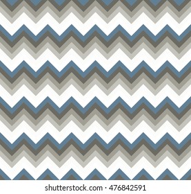 Seamless light blue double palette blend chevron zigzag pattern vector