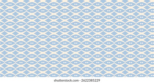 Nahtloses hellblaues geometrisches Fischmaßstabsmuster, Hintergrund