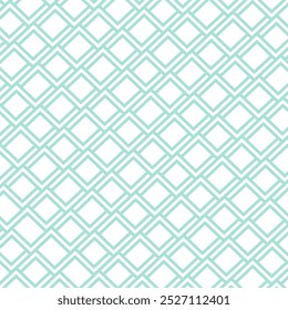 Seamless Light Blue Hexagon Heart Pattern on White Background
