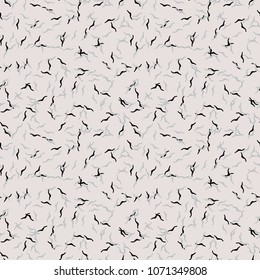 Seamless light blue pattern with blue and black stains. Vector abstract camouflage repeat in urban style. Usable as camo print for clothes or wrapping paper, wallpaper, backdrop, background etc.