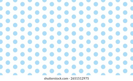 Seamless light blue polka dot pattern on white background. Ideal for baby boy shower, nursery decor, kids stationery, wrapping paper, fabric design, and cute digital scrapbooking projects.