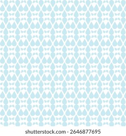 Seamless light blue water drop pattern ideal for prints, textiles, backgrounds, or digital design.