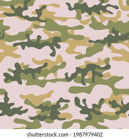 Seamless light camouflage. Vector illustration.