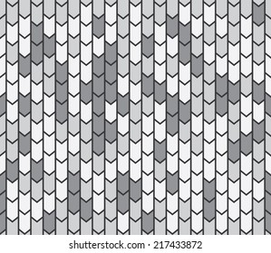 Seamless light gray chevron pattern vector