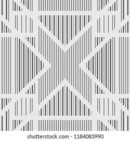 Patrón geométrico de líneas simples de color gris claro. Fondo vectorial.