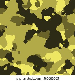 Seamless light green fashion camouflage military pattern vector