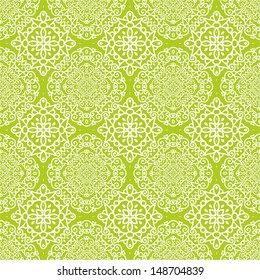 Seamless light green laced texture