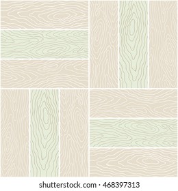 Seamless light grey vector wooden pattern. Geometrical parquet ornament.
