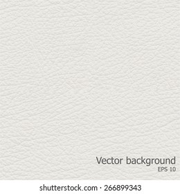 Seamless light leather texture, detalised Vector background.