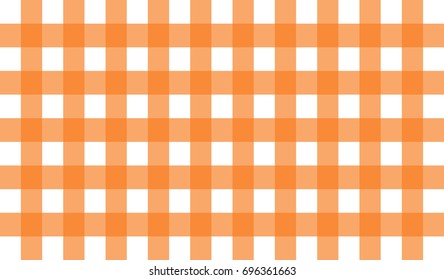 Seamless Light orange Gingham Plaid