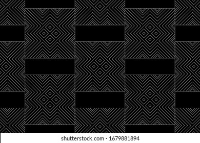 Seamless light pattern on a black background