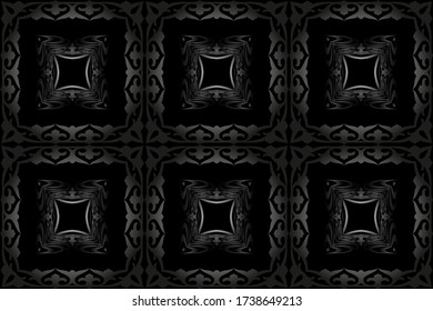 Seamless light pattern on a black background