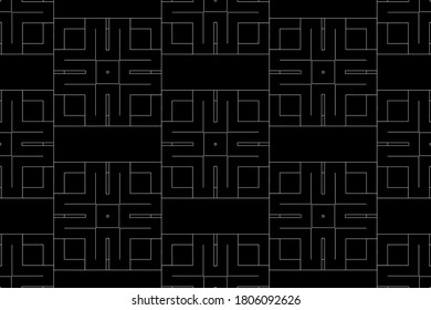 Seamless light pattern on a black background
