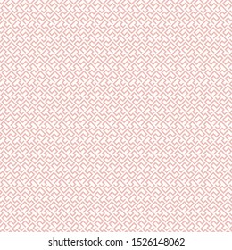 Seamless light pink background for your designs. Modern vector ornament. Geometric abstract pattern