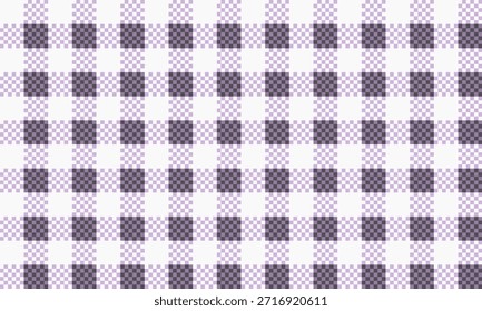 Seamless light purple and white checkered pattern. Classic gingham texture for fabric, digital paper, rustic decor, graphic design - Powered by Shutterstock - Get 15% off with code: PIKWIZARD15