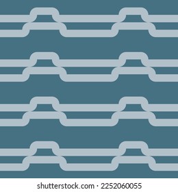 seamless light victorian geometric pattern with blue mosaic ornament
