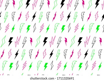 Patrón de ilustración vectorial de iluminación transparente en diferentes colores 