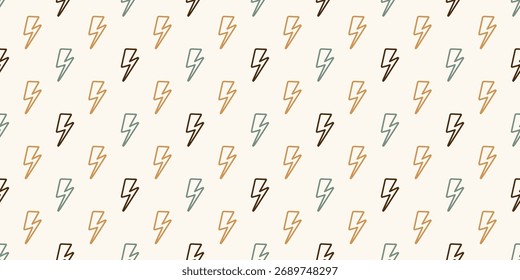Padrão de relâmpago sem emenda, fundo geométrico moderno, textura do vetor de energia