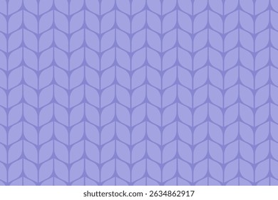 Seamless lilac knitting pattern with a cozy stitch texture. Abstract textile background ideal for fabric, winter designs, or craft-themed projects.

