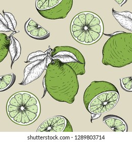 Seamless lime background. Can be used for background sites, fabrics, bymagi, etc. Vector illustration