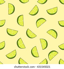 Seamless Lime Pattern Vector Illustration