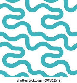 Seamless. line. Abstract geometric seamless repeat pattern in turquoise color. Modern and stylish abstract design, cover, card design, wallpaper.