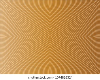 Seamless line arc vector. Design circle thin line white on gradient gold background. Design print for textile, fabric, wallpaper, background. Set 4