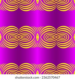 Seamless line art pattern of indonesian culture traditional tenun batik ethnic dayak borneo 