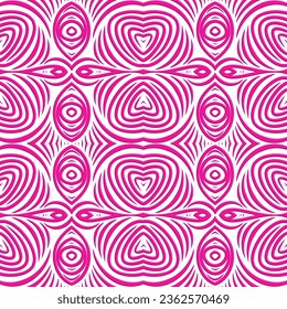 Seamless line art pattern of indonesian culture traditional tenun batik ethnic dayak borneo 