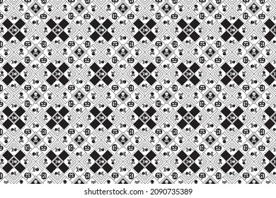 Seamless Line Art Vector Patterns