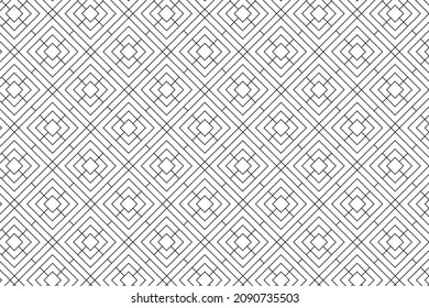 Seamless Line Art Vector Patterns
