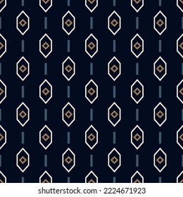 Seamless line background stylish all over stripe pattern abstract minimalist fabric print classy colorful ornament grid graphic style. Casual repeating textile design, white, gold, marine blue color