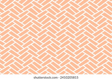 Seamless line background stylish all over chevron pattern abstract minimalist fabric print classy colorful ornament herringbone graphic style. Casual repeating textile design, white, peach fuzz colors