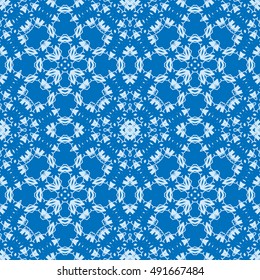 Seamless line background for textile or paper print. Contemporary graphic design, ethnic arabic, indian, turkish monochrome ornament.