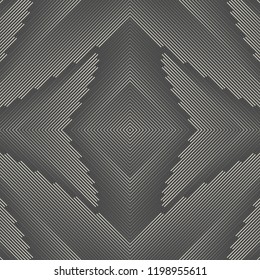 Seamless Line Background. Vector Plaid Pattern. Monochrome Regular Texture