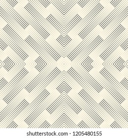 Fondo de línea sin inconvenientes. Patrón de trazo vectorial. Textura normal monocroma