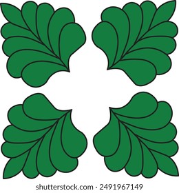 Seamless line design drawing pattern