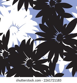 Seamless line flower of ornamental design. Suit for wallpaper, colourful background, fabric print.