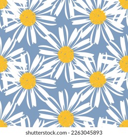Seamless line flower of ornamental design. Suit for wallpaper, colourful background, fabric print.
