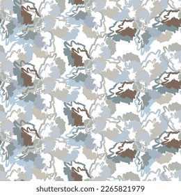 Seamless line flower of ornamental design. Suit for wallpaper, colourful background, fabric print.