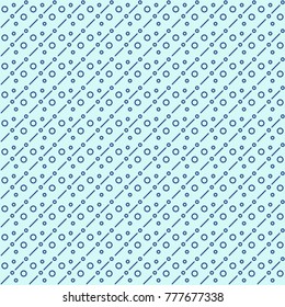 Seamless line pattern, abstract geometric background in navy blue and turquoise colors. Vector illustration.