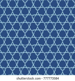 Seamless line pattern, abstract geometric background in navy blue and turquoise colors. Vector illustration.