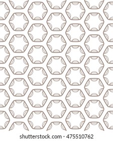 Seamless line pattern in arabian style. Contemporary graphic design. Endless hexagon texture for wallpaper, pattern fills, web page background. Monochrome geometric ornament. Tribal ethnic pattern